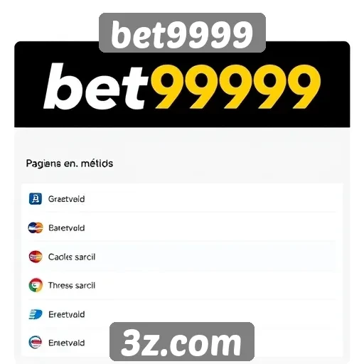 Principais métodos de pagamento aceitos pelo bet9999